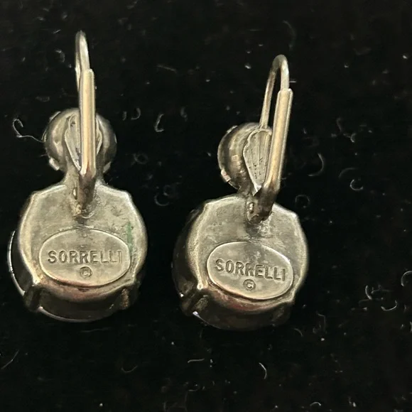 Sorrelli Lilac Pastel Blue and Violet Crystal Leverback Earrings - Picture 9 of 9